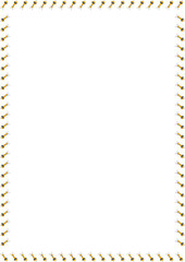 Frame of cute honey bee animal. Honey bee vector illustration. Insect on white background