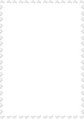 Mystic eye frame. Ramadan template. Prediction eye on white background border with empty space for text