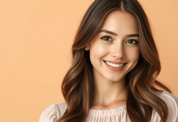 Soft, natural light portrait of a smiling female