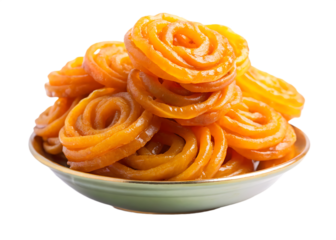 jalebi isolated on white background