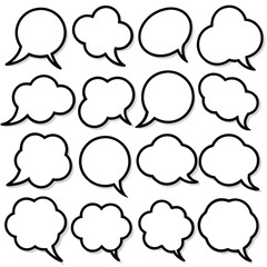 Fototapeta premium Comic Speech Bubbles