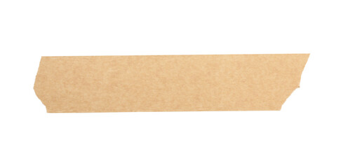 Strip of masking tape isolated on white, top view