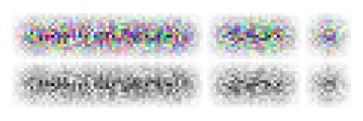 Pixel blurred censor mosaic. Censorship square face effect. Censure content bar vector png. Blurry photo for tv hide sensitive info. Pattern to cover naked nude people image. Word transparent texture