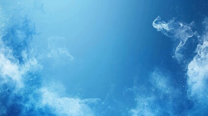 Obraz premium Blue nebula swirls; cosmic dust; space background; website header