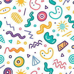 Abstract Pattern with Colorful Shapes