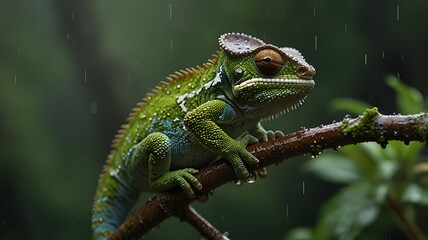 Obraz premium chameleon on a branch