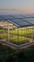 Obraz premium High-Tech Public Bench with Solar Charging Ports and AR Tourist Guide