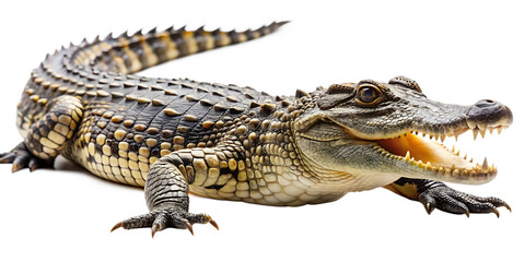 Obraz premium Crocodile isolated on white background PNG