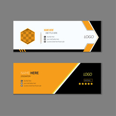 Clean and simple email signature or email footer template