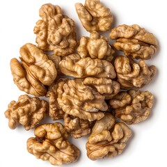 Fototapeta premium Pile of Walnuts Organic Food Image, Healthy Snack