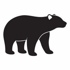 Fototapeta premium Polar bear Silhouette