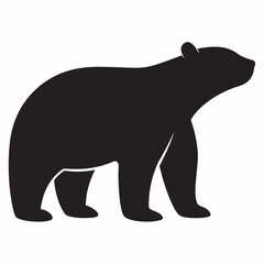 Fototapeta premium Polar bear Silhouette