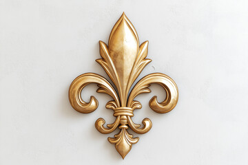 Elegant gold fleur de lis wall decor ornate royal design