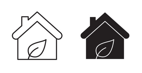 Eco house icon