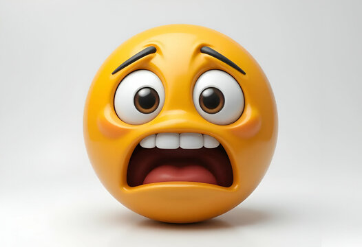 "A high-resolution 3D rendered emoji with a yellow-orange gradient face, showing an exaggerated eye-roll expression with eyes looking upwards and a straight, slightly open mouth.