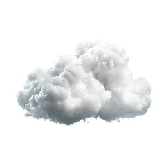 Isolated white natural cloud png