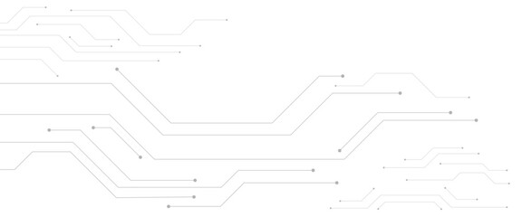 Abstract grey circuit line technology pattern on white background, futuristic vector illustration of digital circuitry design for tech backgrounds and electronic innovation concepts 