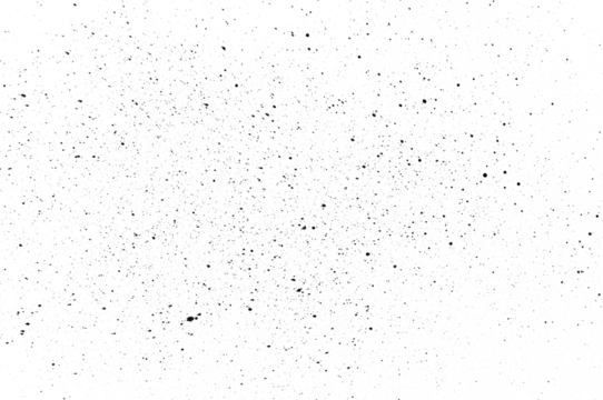 Splashes and drops of dirt. Spots and dots grunge texture isolated on a transparent background. PNG.