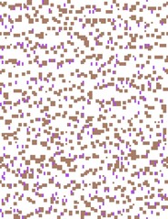 Abstract pattern in chocolate color for design, mosaic, kaleidoscope, embroidery and knitting. Seamless background. Pixel graphics.