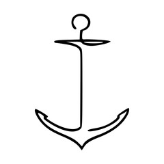 simple line anchor outline © Zen20