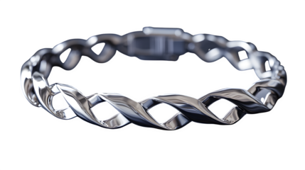 Silver tennis bracelet with continuous diamond pattern, luxury jewelry PNG