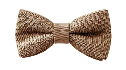 Beige Knit Bow Tie Studio Shot, Isolated on Transparent Background, Fashion Accessory, Bow tie, texture, apparel