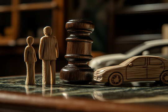 Family facing legal trouble car accident worry - Powered by Adobe