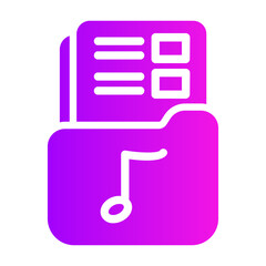 music Gradient icon