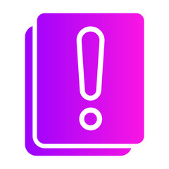 file alert Gradient icon