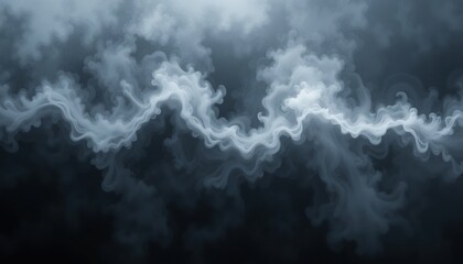 Obraz premium Ethereal mist swirls abstract background digital art atmospheric environment close-up view conceptual imagery for artistic exploration