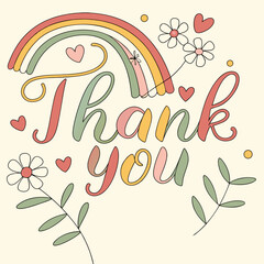 thank you vector illustration