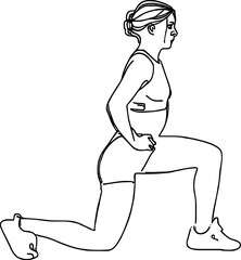 Lunges Workout for Girls happy life