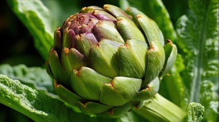 Fototapeta premium Enhance Cognitive Focus with Artichokes Nootropic Abilities in Mediterranean Serenity