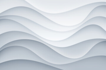 realistic grey gradient wavy paper cut abstract background vector design