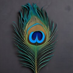 Obraz premium peacock feather close up