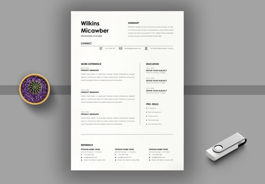 Classic Style Resume Layout