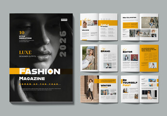 Fashion Magazine Template Layout