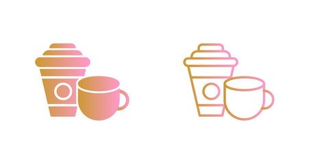 Coffee or Tea Icon Design