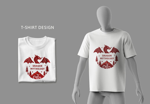 Mythological Creatures Tshirt Design
