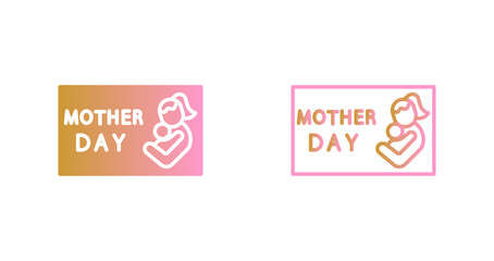 Mother's Day Banner Icon Design