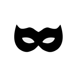 Silhouette superhero mask vector icon set © caribaju