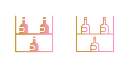 Wine Rack Icon Design