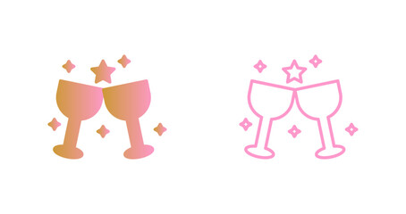 Wine Party Icon Design