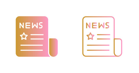 News Headlines Icon Design