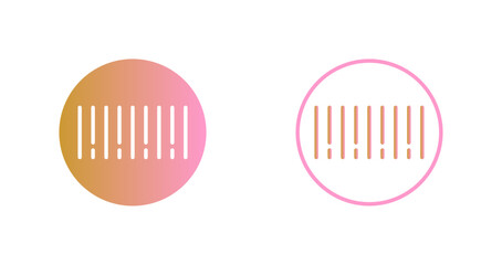 Barcode Sticker Icon Design