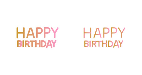 Happy Birthday Sign Icon Design