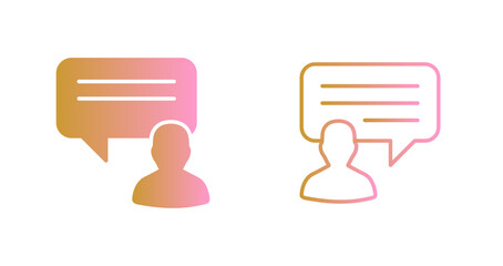 Customer Testimonial Icon Design