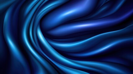 A flowing abstract design featuring smooth blue waves, creating a sense of depth and tranquility.