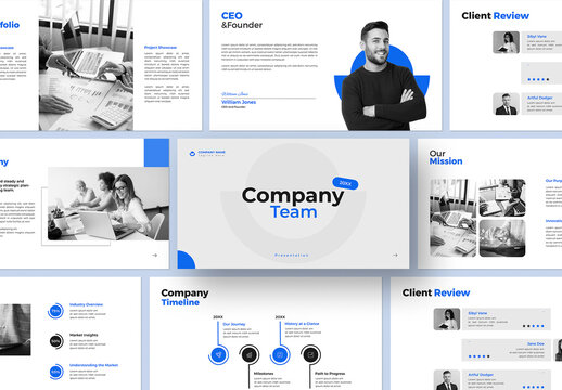 Modern Our Company Team Presentation Template