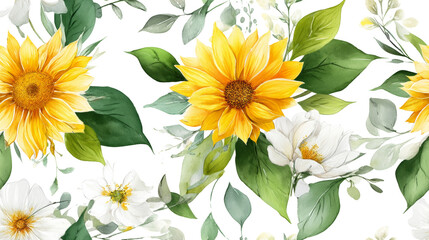 Enhance Your Space with Stunning Watercolor Floral Patterns: Endless Beauty and Inspirational Designs for Home Decor and Craft Projects